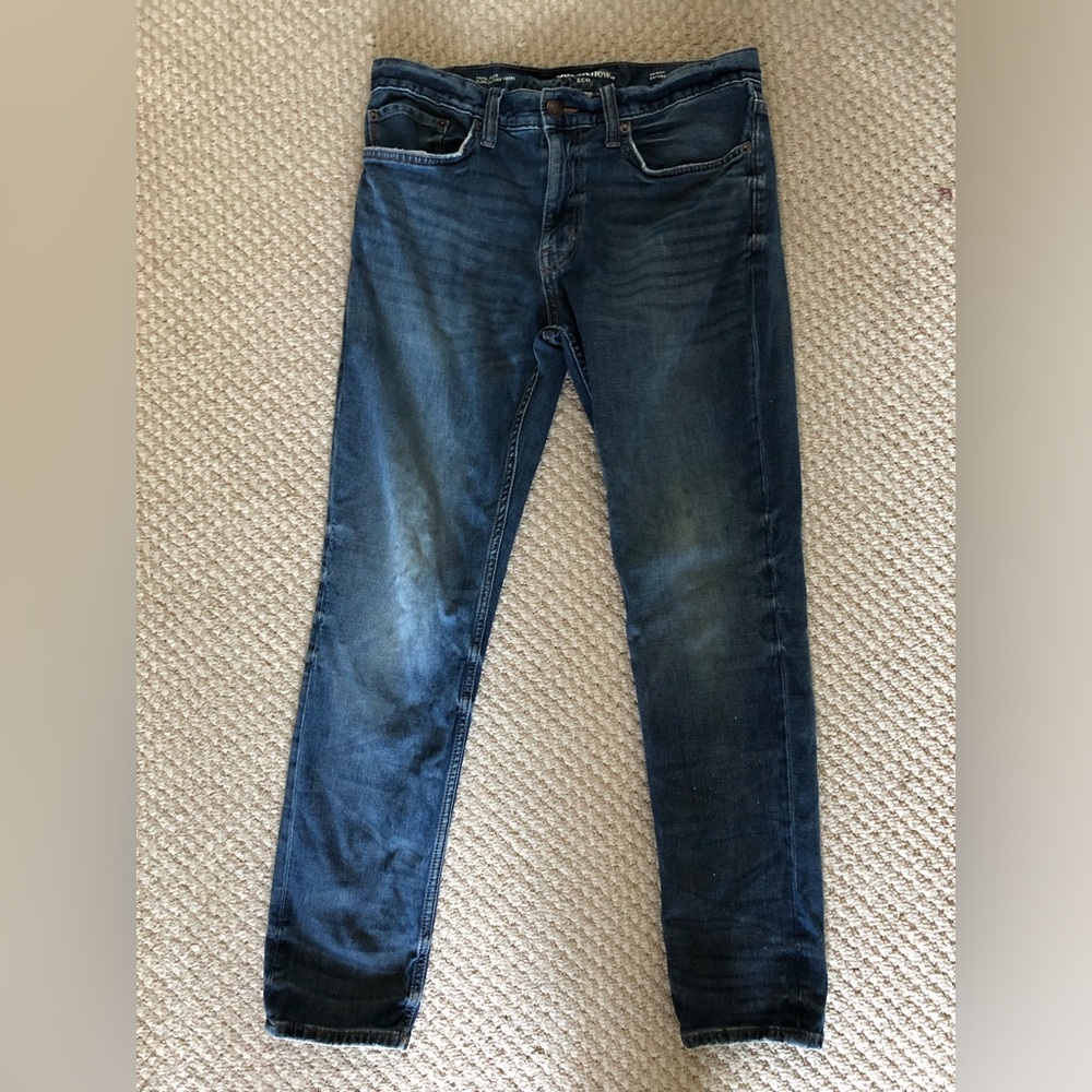 Goodfellow & Co Men's total flex Dark Blue skinny Fit Jeans Size 33X30